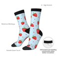 thumbnail image 2 of Yiaed Strawberry Print Great elasticity Crew Socks Sports socks for Men and Women, 2 of 5