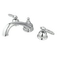 thumbnail image 3 of Kingston Brass Georgian Roman Tub Faucets In Oil Rubbed Bronze Finish KS3355GL, 3 of 4