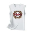 thumbnail image 4 of Jewelreauty High Neck Tank Tops for Women Summer Sleeveless Baseball Print Shirts Casual Loose Workout Tops (M, White), 4 of 4