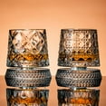 thumbnail image 2 of 360-Degree Rotating Whiskey Glass with Stress-Relief Axis, Premium Crystal Spinning Wine Tumbler for Home and Bar, Style C, 2 of 9