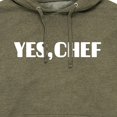 thumbnail image 3 of Instant Message - Yes Chef Diner Font - Men's Pullover Hooded Fleece Sweatshirt, 3 of 7