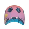 thumbnail image 2 of Naloa Original Classic Low Profile Hat Men Women Baseball Cap Dad Hat Adjustable Unconstructed Beach with Palm Trees Print Cap, 2 of 9