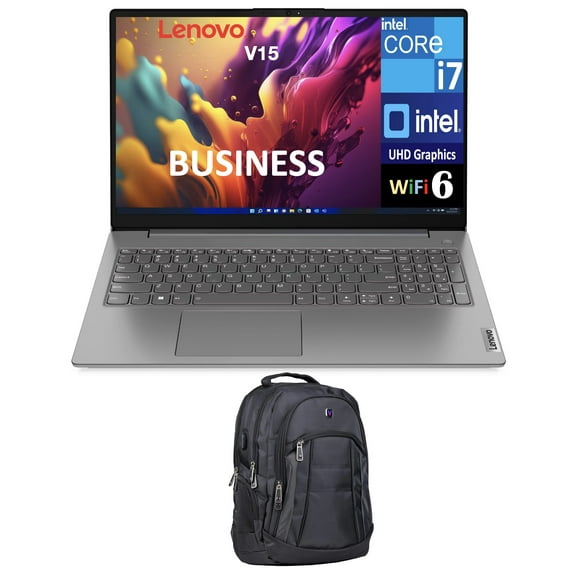 Lenovo V15 Business Laptop 15.6in FHD Display (Intel i7-13620H, 40GB DDR4, 1TB PCIe SSD, Intel UHD, WiFi 6, Webcam, Bluetooth 5.2, Win 11 Pro) w/Premium Backpack