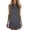 Gray, variant on fheaev Summer Dresses for Women Button-Down Collar Sleeveless A Line Beach Vacation Sun Dress S-2XL