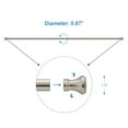 thumbnail image 4 of AmazerBath Shower Curtain Rods Tension Adjustable, 26-42 inches Rust-Resistance Tension Curtain Rod Bathroom Rod, Spring Tension Shower Rods No Drill, Nickel, 4 of 9