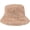 A-khaki, variant on Faux Bucket Hat, Fuzzy Furry Winter Warm Fisherman Cap, Teddy Sherpa Clothe Hats for Women Men Girls