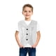 thumbnail image 4 of Gibobby Camisa&nbsp;Vaquera Chaleco sin mangas para fiesta de disfraces con y lentejuelas informales para niños y niñas(Plateado, 18-24 Meses), 4 of 5