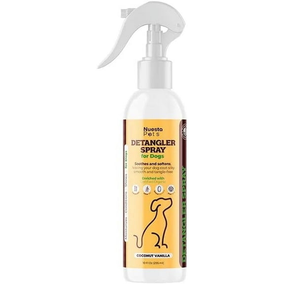 Nuesta Pets Detangler & Conditioner Spray for Dogs, 10oz