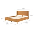 thumbnail image 5 of Beautiful Wrap Me Up Fluted Queen Bed by Drew Barrymore, Warm Honey Finish, 5 of 13