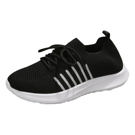 

KaLI_store Non Slip Shoes for Women Womens Slip on Trainers Thick Bottom Air Cushion Walking Shoes Breathable Mesh Sneakers Orthopedic Shoes for Women Black