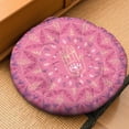 thumbnail image 2 of Round Meditation Cushion, 22" Dutch Velvet Floor Pillow with PP Cotton Filling for Yoga, Zen, Reading, and Floor Seating, Boho Print, 2 of 5