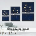 thumbnail image 4 of Indigo 2 Framed Premium Gallery Wrapped Canvas - Ready to Hang - 17 x 25 - Black Floating Frame, 4 of 9