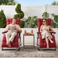 thumbnail image 4 of YEERSWAG 67x21x3 inch Outdoor Chaise Lounge Cushions, Non Slip Lounge Chaise Cushion High Back Indoor Rocking Chair Padded with Ties, Red, 4 of 8