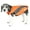 Orange, variant on Helios Octane Softshell Neoprene Satin Reflective Dog Jacket w/ Blackshark technology