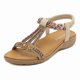 thumbnail image 1 of Sandalias de moda todo en uno para mujer, color amarillo, 1 of 6