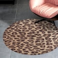 thumbnail image 4 of Cheetah Print Leopard Print Round Carpet Circle Rug Outdoor Patio Area Rug Washable Large Area Rugs Hallway Room Decor Fitness Mats, 4 of 8