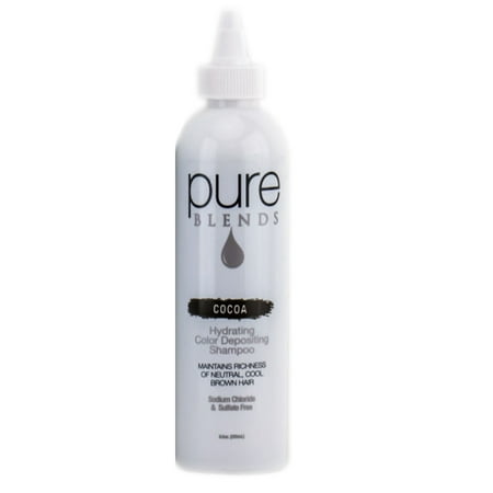 Pure Blends Hydrating Color Depositing Shampoo - Cocoa (Size : 8.5