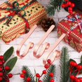 thumbnail image 4 of 8 Pieces Christmas Stocking Holder Hooks Metal Hooks Christmas Stocking Clips Stocking Hanger Hooks, Rose Gold, 4 of 7