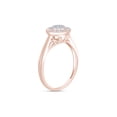 thumbnail image 4 of AFFY 14K Rose Gold Over Sterling Silver Natural Round Cut White Diamond Halo Frame Engagement Ring For Women's, Ring Size-4 (0.1 Cttw, J-K Color, I2-I3 Clarity), 4 of 4