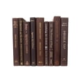 thumbnail image 5 of Pen & Willow Brown Decorative Books - Real shelf-ready book bundle for home or office decor, weddings or staging., 5 of 5