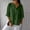 #Green, variant on Womens Linen Button Down Shirt Casual 3/4 Sleeve Cotton Blouse Loose Fit Collared Work Gauze Tops Cotton Linen Shirts for Summer V Neck Loose Vacation Beach Solid Blouses Tunic Tops