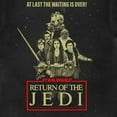 thumbnail image 3 of Star Wars Unisex T-Shirt: Return Of The Jedi Waiting Is Over (Medium), 3 of 4