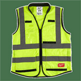thumbnail image 2 of Milwaukee 48-73-5042 Yellow Performance Safety Vest - L/XL, 2 of 8
