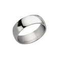 thumbnail image 2 of Gem & Harmony Mens Chisel 8mm Stainless Steel Polished Wedding Band Ring for Men, 2 of 7