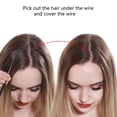 thumbnail image 4 of Synthetic Hair Extension No Clip Natural Hair Piece Ombre Fake False One Piece Straight Hairpiece Blonde For Women, 4 of 9