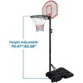 thumbnail image 2 of ZYPPP Mini Portable Basketball Hoop Stand for Kids Juniors 8 ft Adjustable Height Backboard Starter Basketball System w/Wheels Indoor Outdoor, 2 of 9