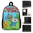 thumbnail image 4 of Adventure Time Jake The Dog 3Pcs Backpack Sets Bookbag with Lunch Bag And Pencil Case for Office Travel Work, 4 of 6
