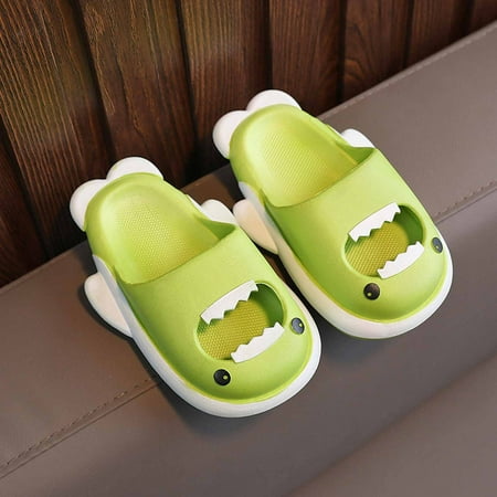 

Daqian House Slippers for Kids on Clearance Children s Shoes Three-dimensional Cartoon Non-slip Soft-soled Slippers Kids Slippers for Girls Green 3-4 Years