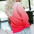 thumbnail image 4 of Dyegold Womens Casual Long Sleeve Sweatshirt Crew Neck Cute Gradient Pullover Tops Oversized Sweater Shirt Fall Fashion 2023, 4 of 5
