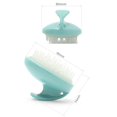 thumbnail image 3 of Masajeadores manuales del cuero cabelludo Champú Masajeador Cepillo Masajeador de cabeza para el cabello Cuero cabelludo Relajación del estrés Verde menta, 3 piezas brillar Electrónica, 3 of 4