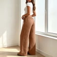 thumbnail image 4 of Samdudou Girls Wide Leg Capri Sweatpants Elastic Waist Cropped Lounge Trousers Casual Baggy Athletic Bottoms with Pockets for Summer Vacation Size 1-9 Years, 4 of 7