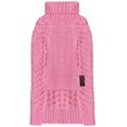 thumbnail image 2 of Chandails pour Chiens en Tricot à Câble Pull de Chien Rose à Col Roulé pour l'Automne Hiver, 2 of 7