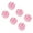 rose, variant on 6Pcs Convenient Multicolored Plastic Shaker Sphere for Protein Drink Ensuring Without Clumps Mixing in Shaker Bottles