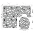 thumbnail image 3 of Halloween Ghost Pattern Bathroom Rugs Sets 3 Piece,Toilet Cover Set,Absorbent Non Slip Bathroom Mats Sets with U-Shaped Contour Rug Toilet Rug Set, 3 of 5
