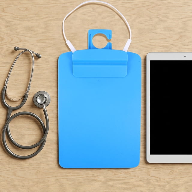 unbranded Porta Documentos Plástico A5 Con Gancho Para Mantener Orden En Oficina Y Hospital