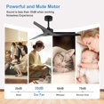 thumbnail image 4 of Miniyam 52" Outdoor Black Ceiling Fan Without Light with Remote Control, 3 ABS Blades Farmhouse Ceiling Fan 6-Speed Reversible DC Motor Modern Ceiling Fan for Living Room, Bedroom, Kitchen, 4 of 5