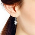 thumbnail image 5 of Victorian-Era Inspired White Mother of Pearl Sterling Silver Dangle Earrings, 5 of 5
