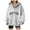 White, variant on Pullover Sweaters for Women Usa Winter Fall Relaxed Fit Hooded Long-sleeved Bubble Cuff Cold Shoulder Half Zip Graphic Leisure Cotton Tops Sweatshirt(White,M)