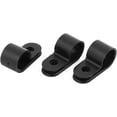 thumbnail image 1 of 3Pcs Nylon R Type CC-3 1/2" Cable Cord Wire Clamp Clip Fastener Black (3 Unids Nylon R Tipo CC-3 1/2' 'Cable Cable Abrazadera Clip Sujetador Negro, 1 of 2