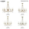 thumbnail image 5 of Livex Lighting Pennington Chandelier in Antique Brass, 5 of 10