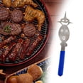 thumbnail image 1 of Tenedor para Barbacoa, Herramientas para Parrilla, Suministros de Cocina Reutilizables Multiusos Portátiles, Accesorios para Barbacoa para El Hogar, B chico azul DYNWAVEMX Tenedor de barbacoa, 1 of 8