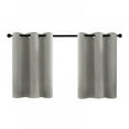 thumbnail image 2 of Solid Sunscreen Curtain 1 Panel Blackout Curtain Short Type Room Curtain Rod Pocket Style Curtain Kitchen Living Room Decor, 2 of 4