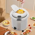 thumbnail image 3 of Soup Warmers, Commercial Soup Kettle, Food Warmers, 13L Stainless Steel Insert Pot Temperature Control, Buffet Food Warmer Soup Heater with Flip-top Lid, for Catering,Restaurants and Large Family, 3 of 8