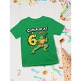 thumbnail image 4 of 6th Birthday Shirt TMNT Mutant Ninja Pizza for Boys Youth Kids T-Shirt X-Small Green, 4 of 4