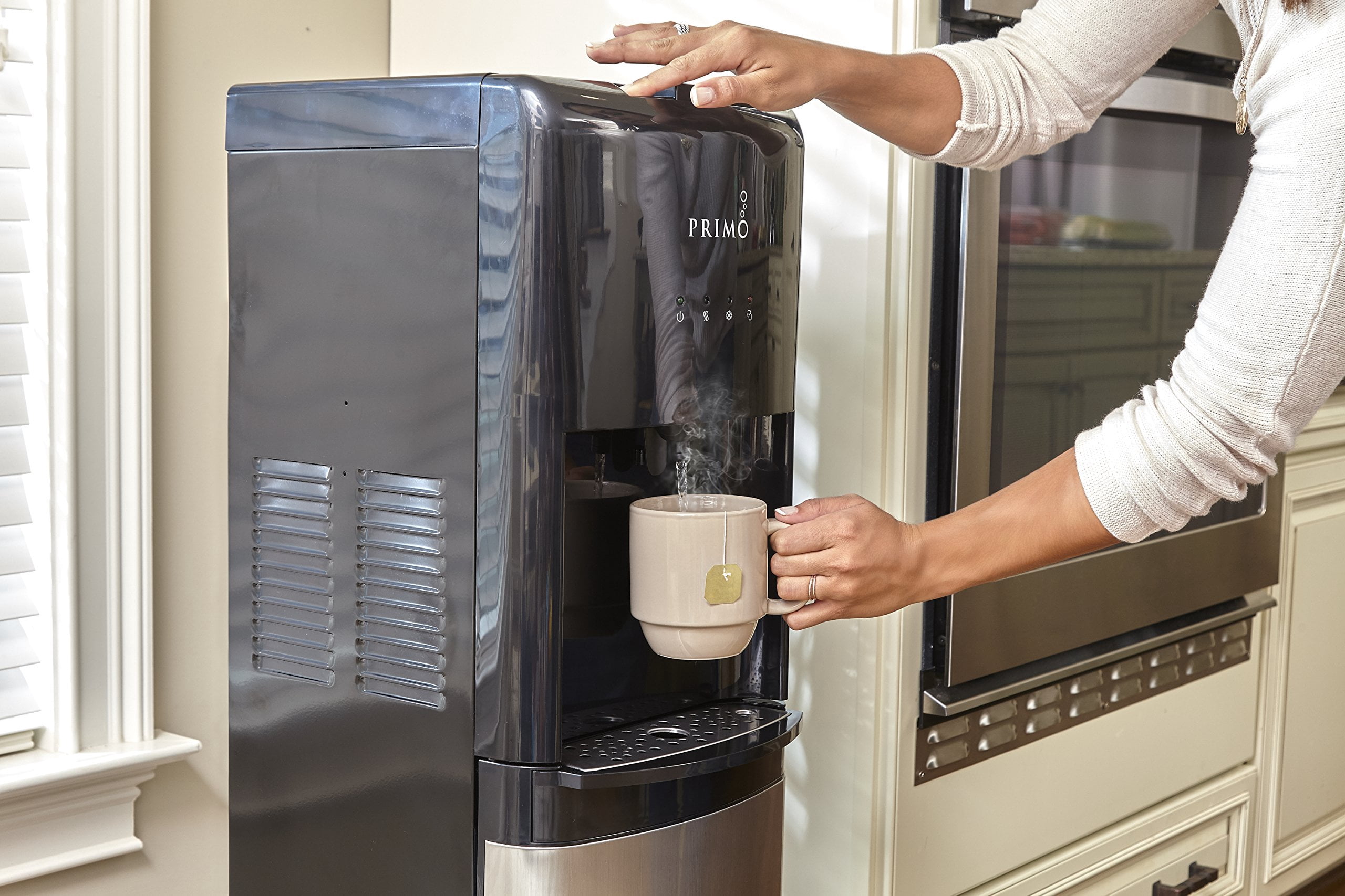 Primo Stainless Steel 1 Spout Bottom Load Hot, Cold and Cool Water Cooler Dispenser