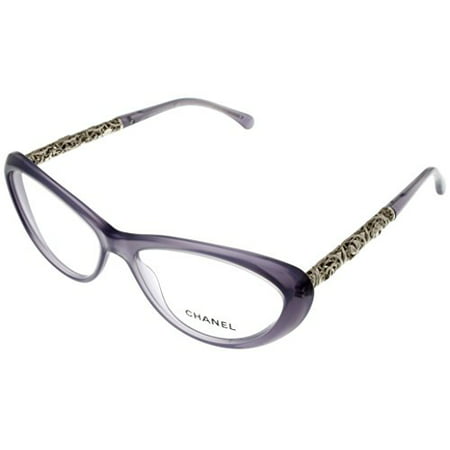 Chanel Prescription Eyewear Frames Bijou Lilac Women CH3270 1271 Cateye Size: Lens/ Bridge/ Temple: 58-15-135